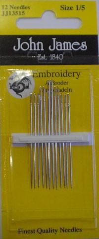 John James Hand Embroidery Needles