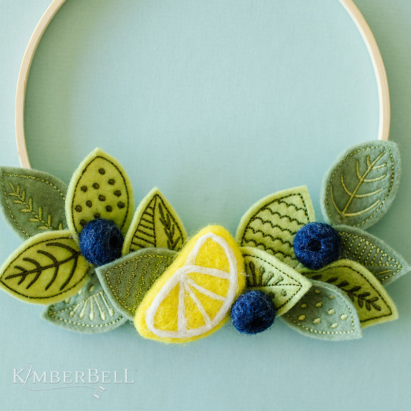 Kimberbell Wool Felt Lemons & Berries (10 Pieces)