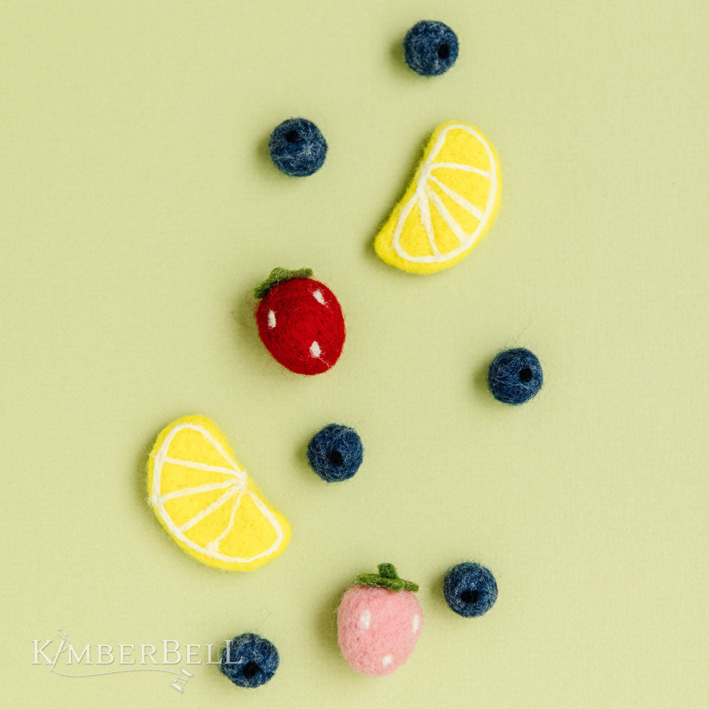 Kimberbell Wool Felt Lemons & Berries (10 Pieces)