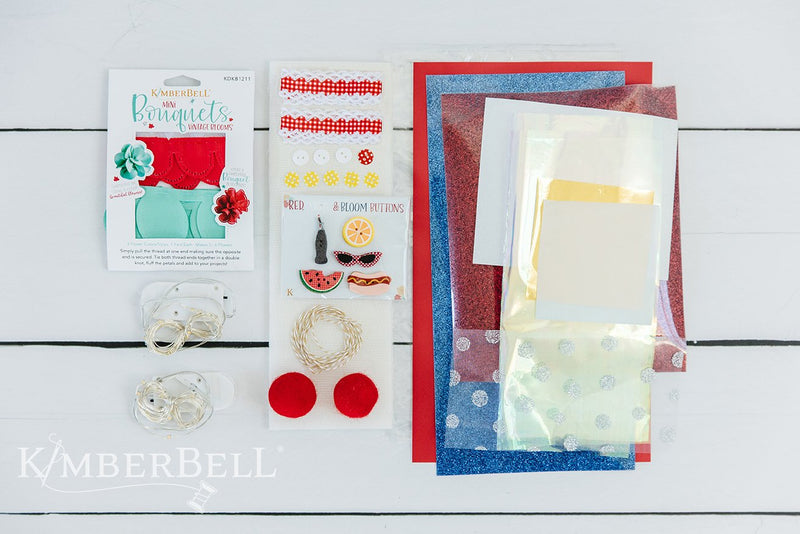 Kimberbell Red, White & Bloom Embellishment Bundle