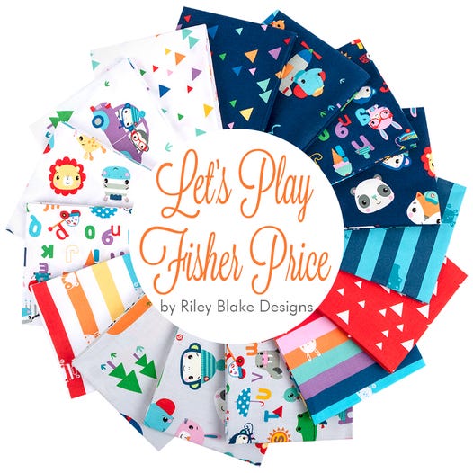 Riley Blake Designs - Lets Play Fat Quarter Bundles, 15pcs/bundle - FQ-11880-15