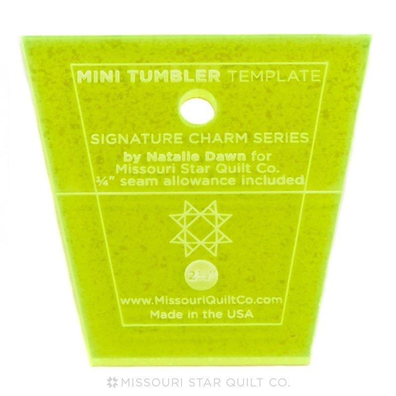 MIssouri Star Mini Tumbler Template for 2.5" Mini Charm Pack