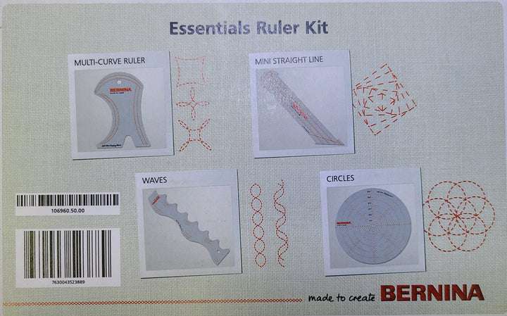 Bernina Essentials Ruler Kit, 4 PC SET