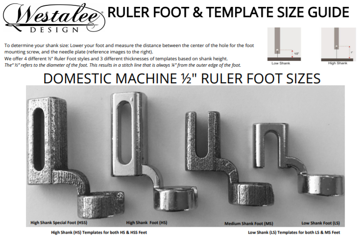 Westalee by Sew Steady - Ruler Foot Starter Package