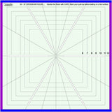 Westalee by Sew Steady 8 Point Crosshair Square Ruler