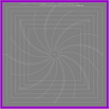 Westalee by Sew Steady -  Spiral Crosshair Square 12.5"  8 point