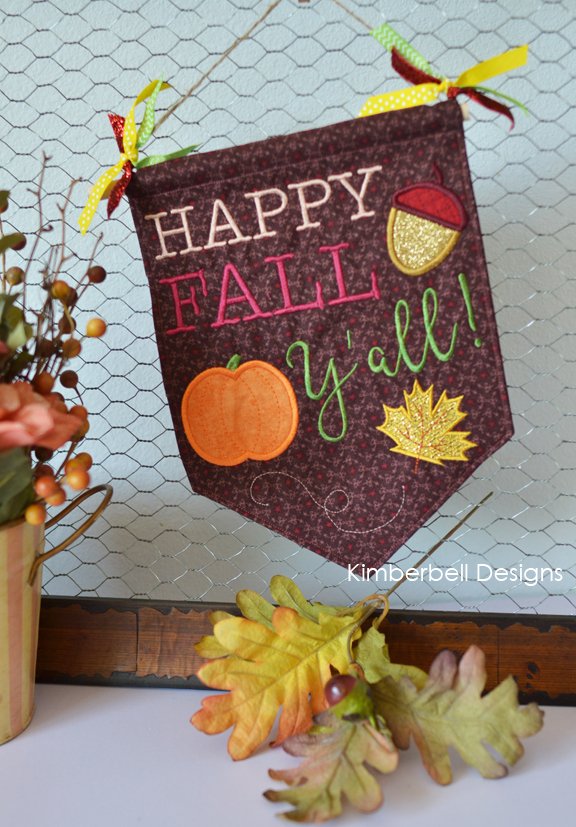 Kimberbell Pennants & Banners: Happy Fall Y’All
