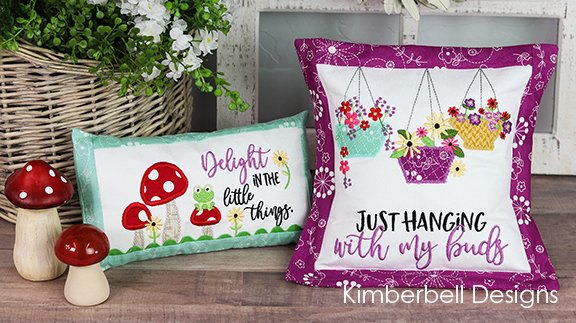 Kimberbell Bench Buddies: May, June, July, Aug, Machine Embroidery